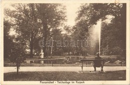 ** T2/T3 Frantiskovy Lazne, Franzensbad; Teichanlage Im Kurpark / Park, Pond (EK) - Ohne Zuordnung