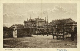 T2 1929 Tilburg, Railway Station, Automobiles - Sonstige & Ohne Zuordnung