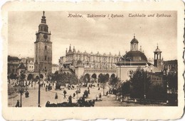 T3 Kraków, Krakau, Krakkó; Sukiennice I Ratusz / Tuchhalle Und Rathaus / Town Hall + 'K.u.K. 30,5 Cm Mörserbatterie 15'  - Andere & Zonder Classificatie