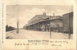 T3 1902 Rzeszów, Dworzec Kolejowy / Bahnhof / Vasútállomás / Railway Station, Train (Rb) - Sonstige & Ohne Zuordnung