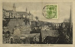 T2 1923 Luxembourg, Partie Du Grund Et Ville Haute / Old Town. TCV Card - Other & Unclassified