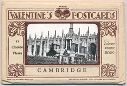 ** Cambridge - 10 Db Régi Városképes Lap Eredeti Tokban / 10 Pre-1945 Town-view Postcards In Their Own Case - Andere & Zonder Classificatie