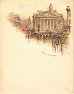 ** T1 London, Royal Exchange, Litho (11,5 Cm X 9 Cm) - Sonstige & Ohne Zuordnung