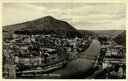 T2/T3 1935 Bad Ems, Lahn Mit Malberg / General View, River, Mountain (fa) - Unclassified