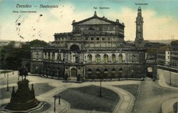 T2 1913 Dresden, Theaterplatz, König Johann-Denkmal, Kgl. Opernhaus, Fernheizwerk / Square, Monument, Opera House, Heati - Non Classés