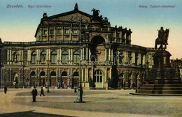 ** T1 Dresden, Kgl. Opernhaus, König Johann-Denkmal / Opera House, Monument - Unclassified