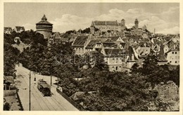 ** T1 Nürnberg, Nuremberg; Hallertorpanorama / General View, Tram - Ohne Zuordnung