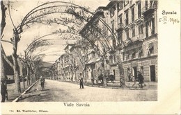 * T2 1906 La Spezia, Viale Savoia / Street View, Bicycle. Ed. Vierbücher 714. - Other & Unclassified