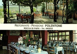 ** T1/T2 Rocca Di Papa, Ristorante-Pensione Polentone / Hotel And Restaurant, Advertisement (14,8 Cm X 10,3 Cm) - Sonstige & Ohne Zuordnung