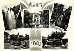 T2/T3 1961 Tivoli, Villa D'Este, Particolare Fontana Dell'Organo, Fontana Dell'Organo, Fontana Dei Draghi, Cascata Della - Sonstige & Ohne Zuordnung