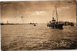 T2/T3 1908 Trieste, Trieszt, Trst; Rada / Harbor, Steamship (EK) - Sonstige & Ohne Zuordnung