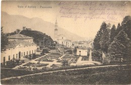 T2/T3 1916 Velo D'Astico, Panorama + 'Batterie Nr. 4. Des K.u.K. Feldkanonenregiments Nr. 3.' (fl) - Sonstige & Ohne Zuordnung