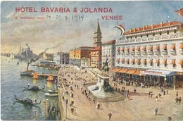 * T2 Venezia, Venice; Hotel Bavaria & Jolanda (E. Inganni Prop.) / Hotel, Café, Restaurant, Italian Flag - Other & Unclassified