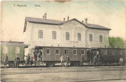 ** T2/T3 Turnu Magurele, Gara / Bahnhof / Vasútállomás / Railway Station, Railwaymen, Train (EK) - Other & Unclassified