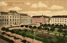 * T2 1917 Ljubljana, Laibach; Slovenski Trg / Square, Palace, Park - Sonstige & Ohne Zuordnung