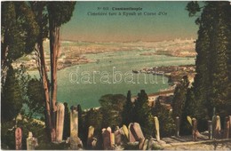 ** T2/T3 Constantinople, Istanbul, Stamboul; Cimetiere Turc A Eyoub Et Corne D'Or / Eyüp Turkish Cemetery, Golden Horn ( - Andere & Zonder Classificatie