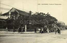 ** T1 Haiphong, Postes Et Télégraphes / Post Office, Telegraph, Rickshaws - Sonstige & Ohne Zuordnung