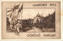 ** T2 Gödöllő, Cserkész Jamboree 1933 / International Scouting Jamboree In Hungary, Boy Scouts With Flags - Ohne Zuordnung