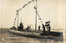 ** T1 U-Deutschland. Kaiselriche Marine Unterseeboot / German Navy Blockade-breaking German Merchant Submarine - Unclassified