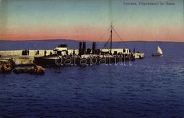 ** T1 Lovran, Lovrana; K.u.K. Kriegsmarine Torpedoboot Im Hafen / Austro-Hungarian Navy Torpedo Boat At The Port - Unclassified