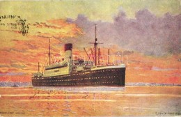 T2 Deutscher Handelsdampfer Vor Buenos Aires / German Commercial Steamer S: R. Schmitt - Unclassified