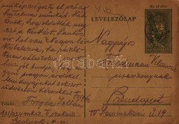 T2/T3 1944 Forgács Zoltán Zsidó 101/324 KMSZ (közérdekű Munkaszolgálatos) Levele Friedmann Vilmosnének A  Munkatáborból  - Non Classés