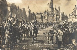 ** T2/T3 Einzug Der Deutschen In Antwerpen / WWI Military, Entry Of The German Troops Into Antwerp (EK) - Non Classés
