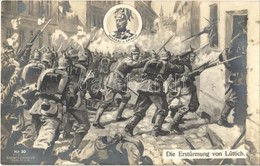 ** T1 Die Erstürmung Von Lüttich, General V. Emmich, Verlag Von Gustav Liersch & Co. Kr. 30. / WWI German Military, The  - Ohne Zuordnung