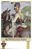 T3 Schwerlied Von Theodor Körner / German Military Art Postcard S: K. A. Wilke (kis Szakadás / Small Tear) - Non Classés