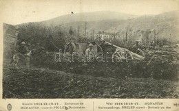 * T2 1918 Bitola, Monastir; Guerre 1914-17, Environs De Monastir, Route De Prilep, Batterie En Attente / WWI Military, S - Ohne Zuordnung