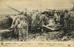 ** T2/T3 Serbie 1914-15, Artillerie Lourde En Action / Heavy Artillery In Action In Serbia, WWI Military (EK) - Unclassified