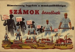 ** T2/T3 Németország Legyőzte A Munkanélküliséget, A Számok Beszélnek / WWII NSDAP German Nazi Party Propaganda 'Germany - Ohne Zuordnung