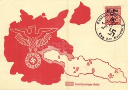 * T1/T2 1938 Deutschsprachiges Gebiete. Sudetenland Franzensbad Freikorps / NSDAP German Nazi Propaganda + So. Stpl (non - Ohne Zuordnung