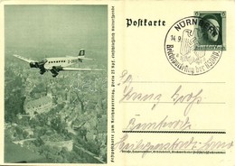T2 Festpostkarte Zum Reichsparteitag / NSDAP German Nazi Party Propaganda, Junkers Ju-52 (D-2600) Hitler's First Persona - Unclassified