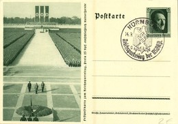 * T2 Festpostkarte Zum Reichsparteitag / NSDAP German Nazi Party Propaganda, Swastika; 6 Ga. Adolf Hitler + '1937 Reichs - Unclassified