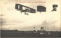 ** T1 Paulhan En Plein Vol A Port-Aviation / Paulhan Biplane Flying Over The Port-Aviation Airport In Paris - Ohne Zuordnung