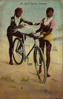 ** T2 An Ideal Cycling Costume. African Folklore With Bicycle - Zonder Classificatie