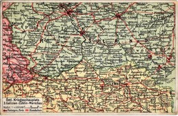 T2/T3 1916 Galizien-Lublin-Warschau. Postkarten Des östlichen Kriegsschauplatzes. Nr. 3. / WWI Map Of The Eastern Front  - Sin Clasificación