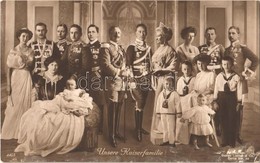 ** T2/T3 Unsere Kaiserfamilie / The Prussian Royal Family, Wilhelm II, Augusta Victoria Of Schleswig-Holstein, Crown Pri - Ohne Zuordnung