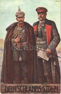 ** T1/T2 Deutschlands Stolz! / Wilhelm II And Paul Von Hindenburg, Wohlfahrts-Karte Der Rotes Kreuz S: Art. Fischer - Non Classés