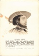 ** T2/T3 II. Lajos Király / Louis II Of Hungary (15 Cm X 10,5 Cm) (ragasztónyom / Gluemark) - Unclassified