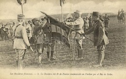 * T1/T2 Las Banderas Francesas, La Bandera Del 30 De Zuavos Condecorada En Verdun Por El Rey De Italia / French Military - Zonder Classificatie