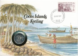 Ausztrália / Kókusz-sziget 1990. 10c Felbélyegzett Borítékban, Bélyegzéssel, Német Nyelvű Leírással T:1 
Australia / Coc - Zonder Classificatie
