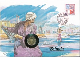 Bahrein 1992. 5f Felbélyegzett Borítékban, Bélyegzéssel, Német Nyelvű Leírással T:1 
Bahrein 1992. 5 Fils In Envelope Wi - Unclassified