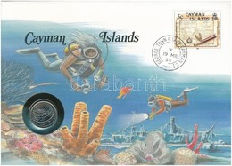 Kajmán-szigetek 1987. 10c Felbélyegzett Borítékban, Bélyegzéssel, Német Nyelvű Leírással T:1 
Cayman Islands 1987. 10 Ce - Unclassified