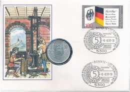 NSZK 1972D 5M Ag Felbélyegzett Borítékban, Bélyegzéssel T:2 
FRG 1972D Mark Ag In Envelope With Stamp And Cancellation C - Zonder Classificatie