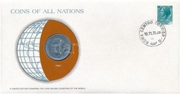 Olaszország 1979. 100L  'Nemzetek Pénzérméi' Felbélyegzett Borítékban, Bélyegzéssel T:1- 
Italy 1979. 100 Lire 'Coins Of - Unclassified