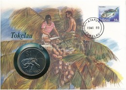 Tokelau 1980. 1$ Felbélyegzett Borítékban, Bélyegzéssel, Német Nyelvű Leírással T:1 
Tokelau 1980. 1 Dollar In Envelope  - Unclassified