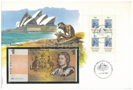 Ausztrália 1983. 1D Borítékban, Alkalmi Bélyeggel és Bélyegzéssel T:I Australia 1983. 1 Dollar In Envelope With Stamps A - Unclassified