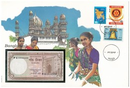 Bangladesh 1981. 5T , Felbélyegzett Borítékban, Bélyegzéssel T:I 
Bangladesh 1981. 5 Taka In Envelope With Stamp And Can - Unclassified